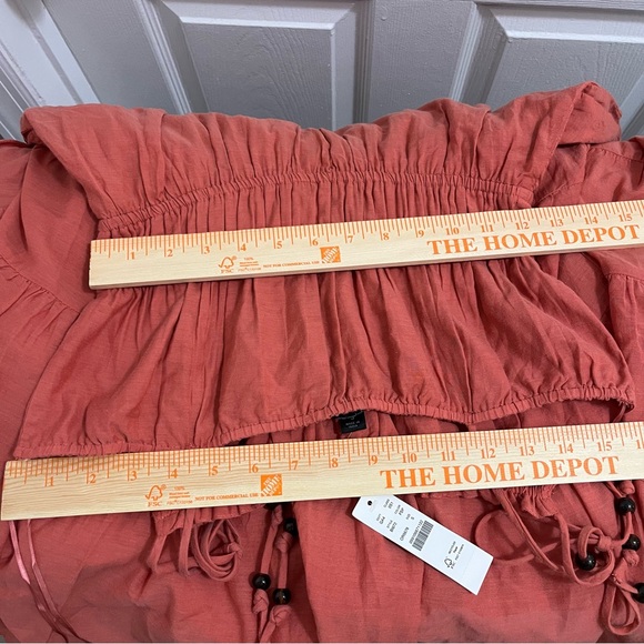 NWT J. Crew Womens Re-Imagined Tie-Shoulder Cotton Voile Tiered Dress Red Size S - Picture 16 of 16